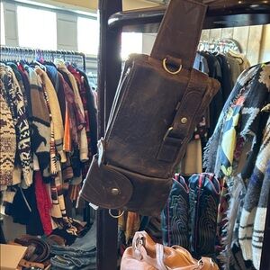 Brown Leather Men's Bag